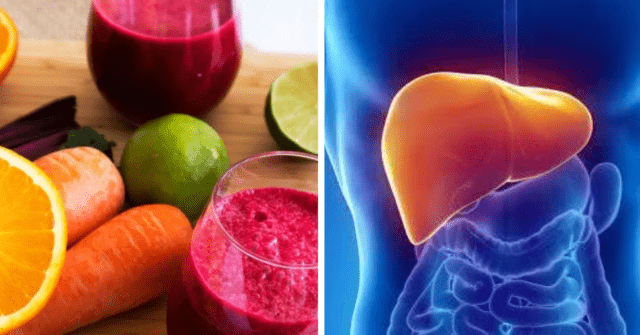 Remolacha, zanahoria y naranja para la toxicidad hepatica