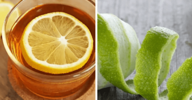 Té de cáscara de limón