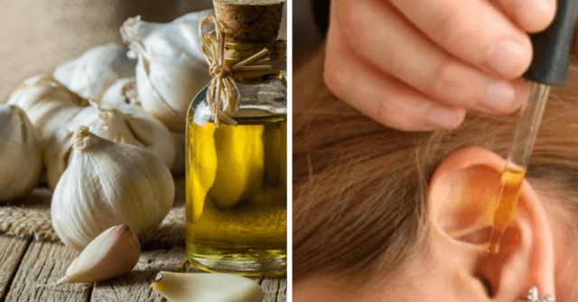 Aceite de oliva, ajo y algodón para mejorar la audición