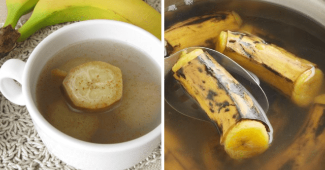 Té de banana con canela