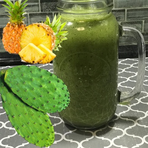 Jugo de nopal para producir insulina
