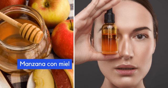 Miel y manzanas para los parpados