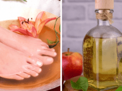 Vinagre de manzana para los pies