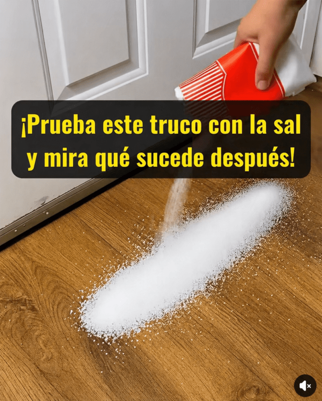 ¿Qué hace la sal en el piso?