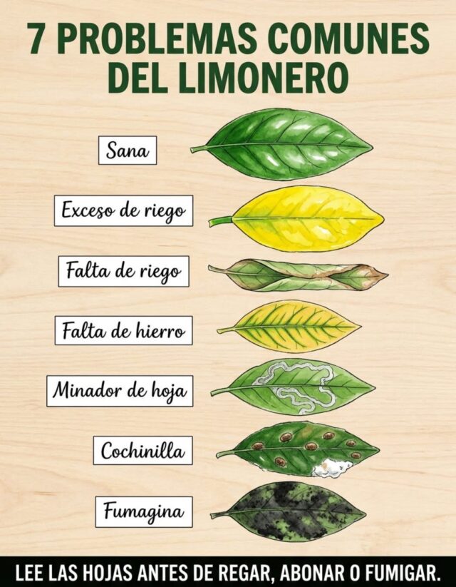 El limonero te avisa antes de perder la cosecha. Solo hay que saber qué está diciendo. 🍋